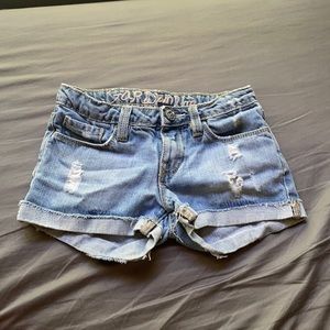 Ribbed Kid Jean Shorts